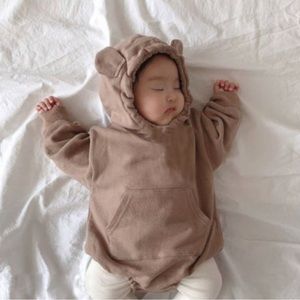 Long sleeve clothes hoodie jumpsuit baby romper